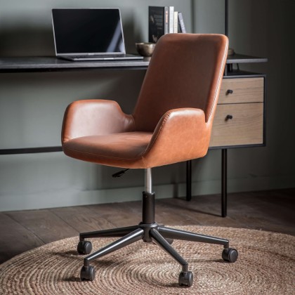 Gallery Direct Faraday Brown Swivel Chair Gallery Direct Faraday Brown Swivel Chair