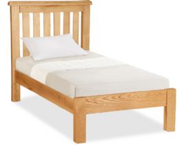 Oak 3'0 Single Low End Bed Frame