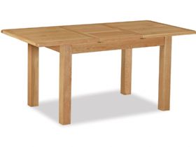 Salisbury oak compact dining table fully extended