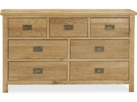 Salisbury oak 3 over 4 chest of drawers