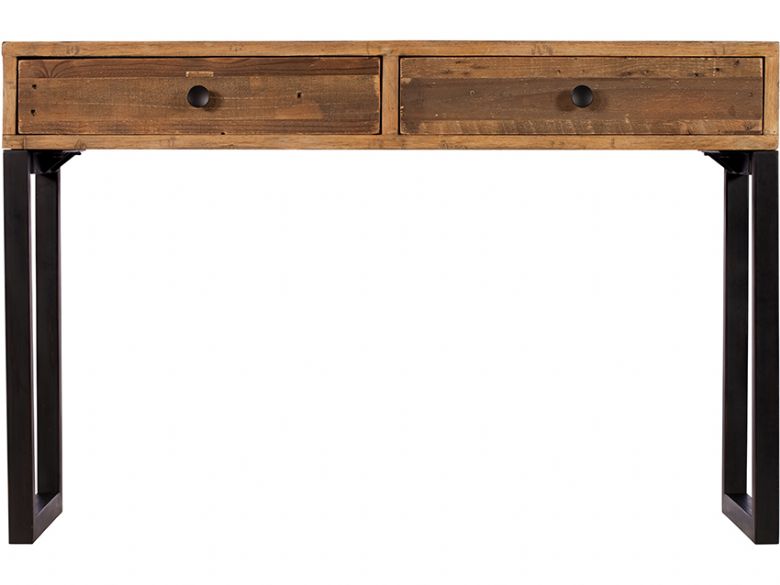 Halstein reclaimed 2 drawer console table