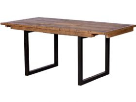 Halstein reclaimed 140cm extending dining table - fully extended