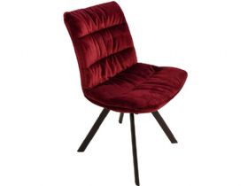 Faith red velvet dining chair available at Furniture Barn