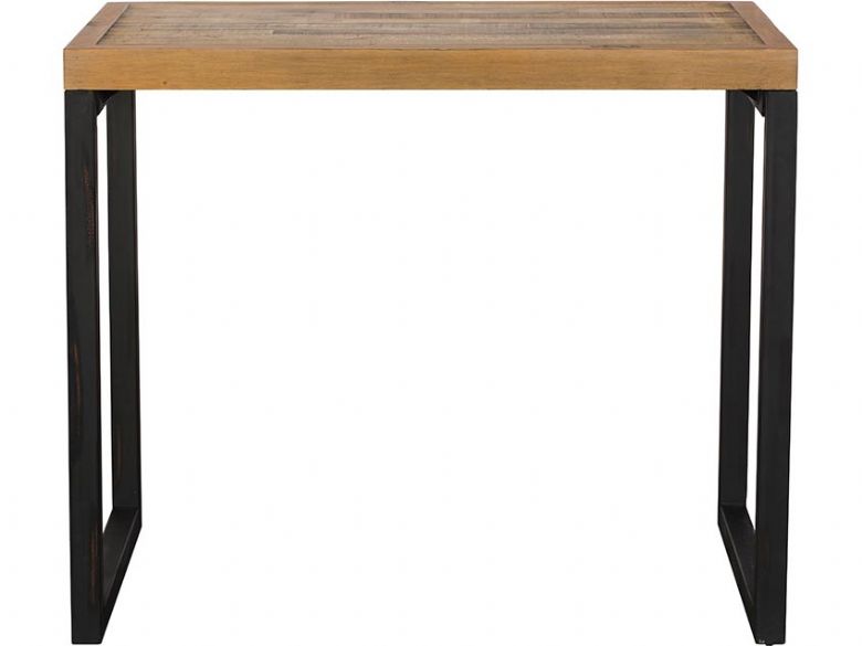 Halstein reclaimed wood bar table industrial look