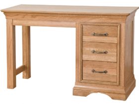 Oak Single Pedestal Dressing Table