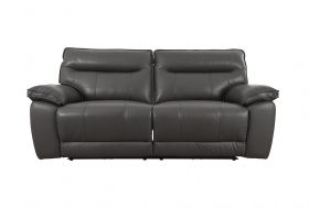 viceroy 2.5 seater leather black sofa available at Lee Longlands