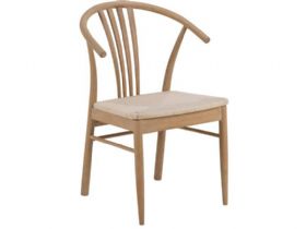 York oiled Oak plaited dining chair available at Furniture Barn