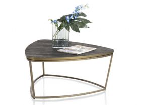 Habufa City triangle black oak occasional table available at Lee Longlands