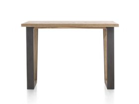 Habufa Metalox  wooden leg bar table available at Lee Longlands