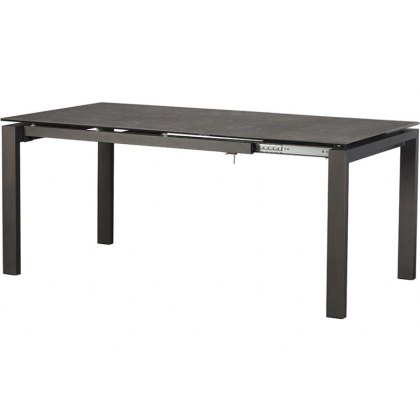 Santiago 140cm Dark Grey Extending Dining Table