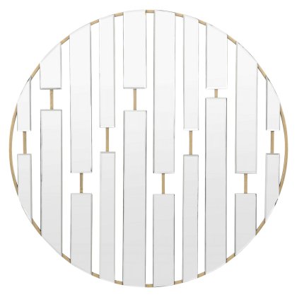 Chertsey Round Mirror Champagne