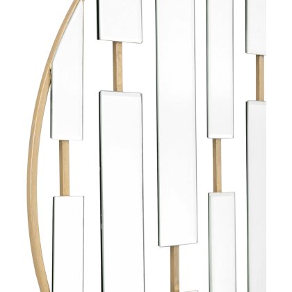 Chertsey Round Mirror Champagne