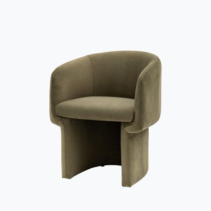 Trapini Dining Chair Moss Green