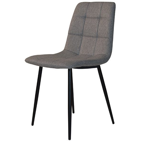 Path Light Grey Chair with Black Leg