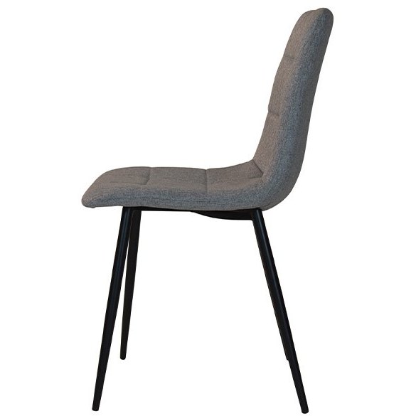 Path Light Grey Chair with Black Leg