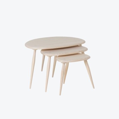 Ercol Originals Pebble Nest Of Tables Ercol Originals Pebble Nest Of Tables