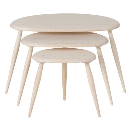 Ercol Originals Pebble Nest Of Tables Ercol Originals Pebble Nest Of Tables