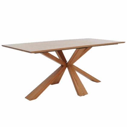 Versa 180cm Fixed Top Dining Table with Wooden Base