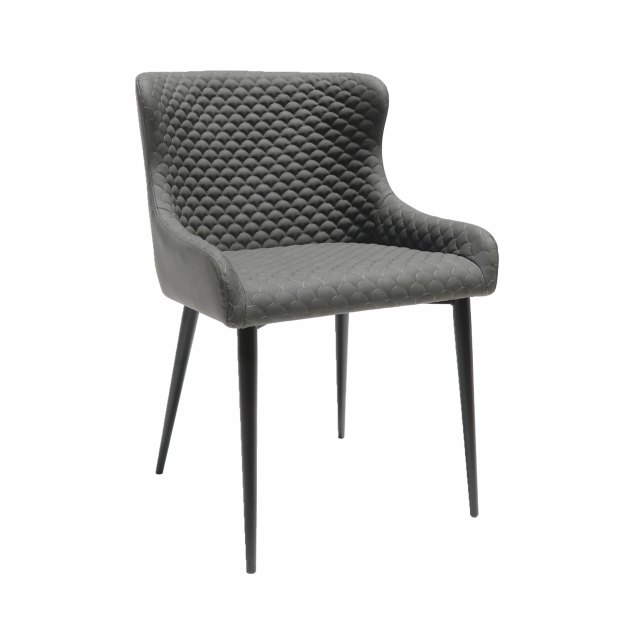 Versa Dining Chair in Slate Grey PU