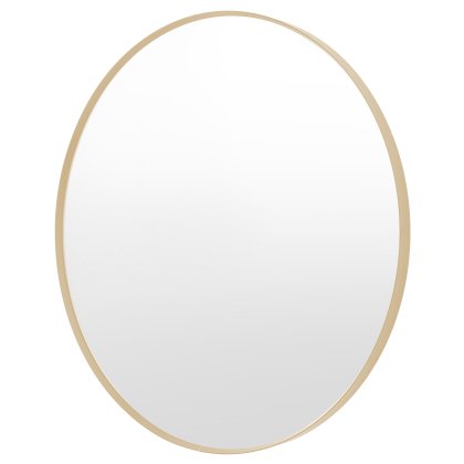 Holworth Round Mirror, Large, Gold
