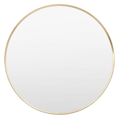Holworth Round Mirror, Small, Gold