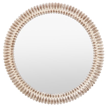 Pimlico Round Mirror in Whitewash Pimlico Round Mirror in Whitewash