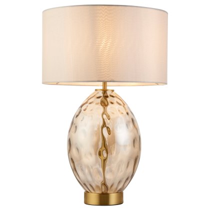 Elin Dimple Table Lamp – Champagne Finish