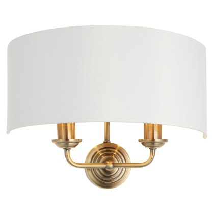 Highclere Wall Light in Antique Brass