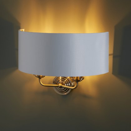 Highclere Wall Light in Antique Brass