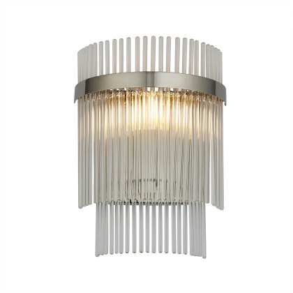 Marietta Wall Light in Bright Nickel
