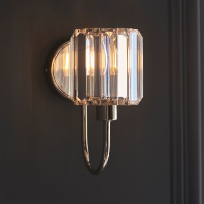 Berenice Wall Light Bright Nickel Berenice Wall Light Bright Nickel