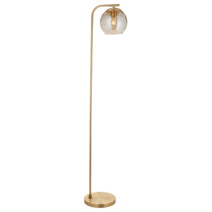 Dimple Floor Lamp in Satin Gold