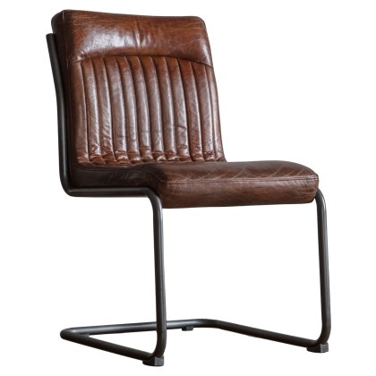 Capri Brown Leather Chair