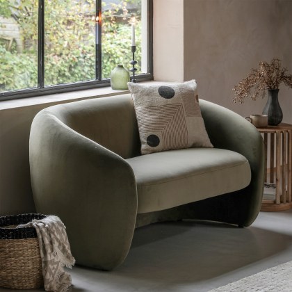 Curvo Moss Green 2 Seater Sofa