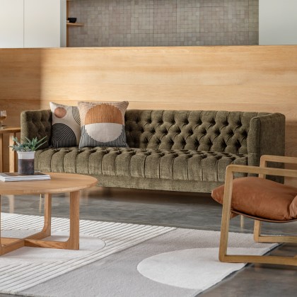 Dalton 3 Seater Sofa Moss Green