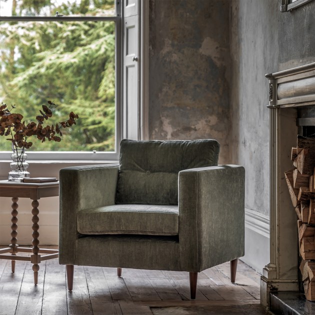 Gallery Direct Whitwell Armchair- Forest Green Gallery Direct Whitwell Armchair- Forest Green