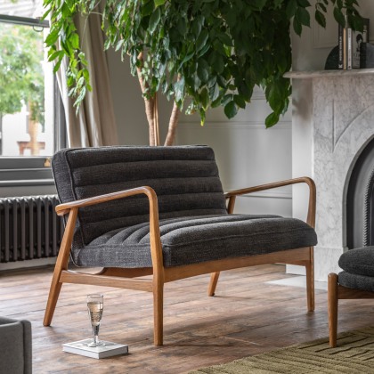 Datsun 2 Seater Sofa Charcoal Boucle