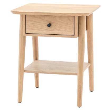 Hatfield 1 Drawer Bedside Natural