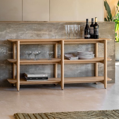 Gallery Direct Hatfield Natural Wide Open Display Gallery Direct Hatfield Natural Wide Open Display