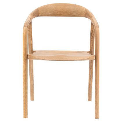 Gallery Direct Madrid Dining Chair, Oak Gallery Direct Madrid Dining Chair, Oak
