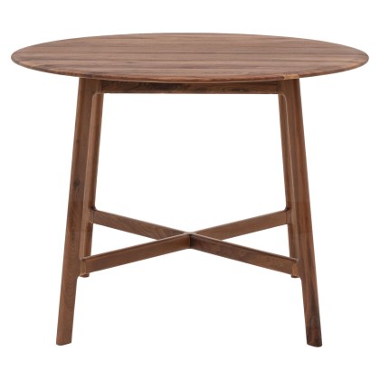 Gallery Direct Madrid Walnut Round Dining Table