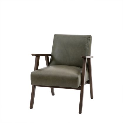 Neyland Heritage Armchair Green Leather Neyland Heritage Armchair Green Leather