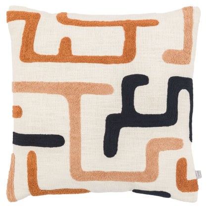 Arul Embroidered Cushion Nutmeg Arul Embroidered Cushion Nutmeg