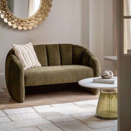 Atella Moss Green 2 Seater Sofa