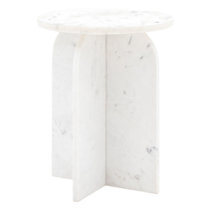 Amalfi White Side Table