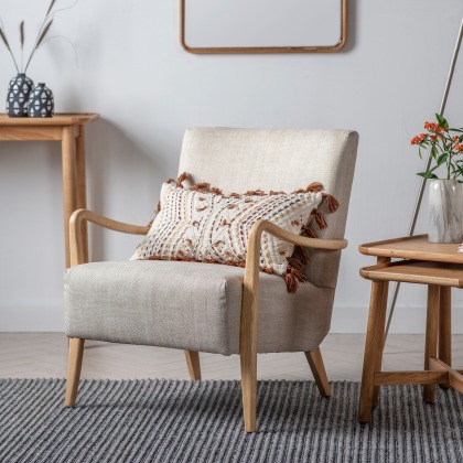 Chedworth Natural Linen Armchair