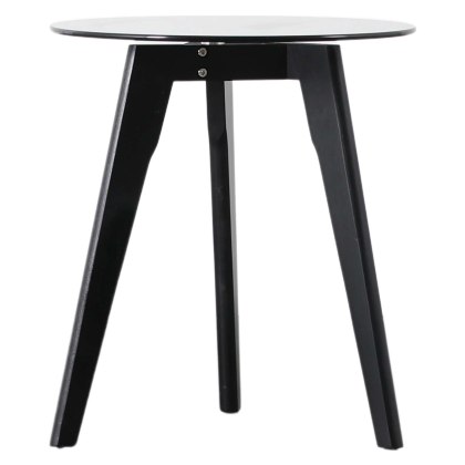 Blair Black Round Side Table