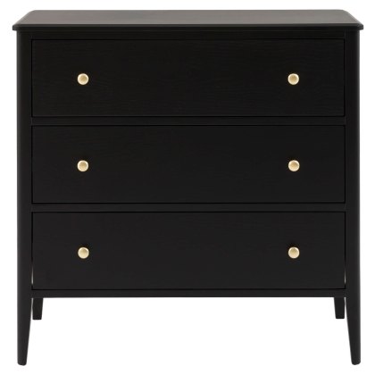 Acton Black 3 Drawer Chest