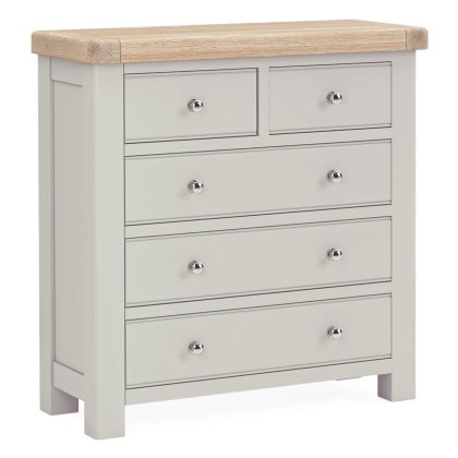 Coastal Stone Grey 2 over 3 Drawer Chest