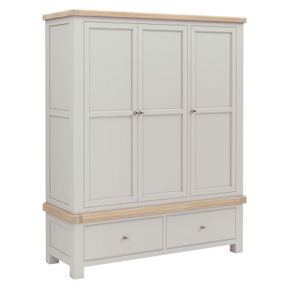 Coastal Stone Grey Triple Wardrobe